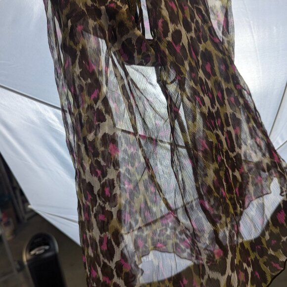 Trina Turk LA Size Small Sheer 100% Silk Top - Picture 7 of 12